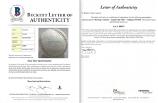 Dizzy Dean Single Signed ONL Giles Baseball (Beckett/JSA LOA)