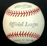 Satchel Paige Best Wishes Signed & Inscribed Hall of Fame 1971 Rawlings Official League Baseball (PSA/DNA LOA)