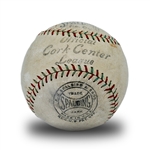 Walter Johnson Single Signed Official League Spalding Cork Center Baseball w/PSA 6 Signature (PSA/DNA 5.5 Overall/SGC)