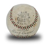Walter Johnson Single Signed Official League Spalding Cork Center Baseball w/PSA 6 Signature (PSA/DNA 5.5 Overall/SGC)