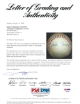 Jackie Robinson Single Signed Official League Spalding Baseball - PSA 8 Autograph Grade (Overall PSA 7 NRMT) 