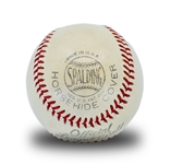 Jackie Robinson Single Signed Official League Spalding Baseball - PSA 8 Autograph Grade (Overall PSA 7 NRMT) 