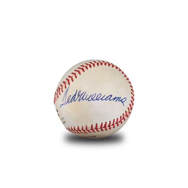 Ted Williams & Bill Terry Dual Signed & Inscribed ONL Baseball (JSA LOA)