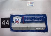 Wes Welker Photo Matched 10/11/2009 New England Patriots Game Worn AFL 50th Anniv. Throwback Road Jersey (PSA/DNA)