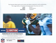 Davante Adams Photo Matched 11/6/2017 Green Bay Packers Game Worn Home Jersey (NFL Auctions)