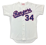 Nolan Ryan 1992 Texas Rangers Game Used Home Jersey (MEARS LOA)