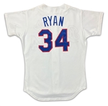 Nolan Ryan 1992 Texas Rangers Game Used Home Jersey (MEARS LOA)
