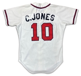 Chipper Jones Circa Early 90's Richmond Braves Game Used Minor League Home Jersey (Miedema LOA)