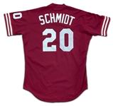 Mike Schmidt 1985-87 Philadelphia Phillies Batting Practice Used & Autographed Jersey