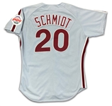 Mike Schmidt 1989 Philadelphia Phillies Game Used & Autographed Jersey & Pants - Excellent Example, Final Season (JSA)