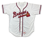 John Smoltz 1996 Atlanta Braves Game Used & Autographed Home Jersey