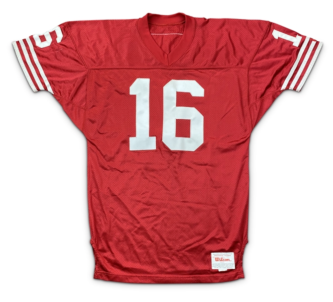 Joe Montana 1990-91 San Francisco 49ers Game Used & Autographed Jersey - Evident Use (49ers Exec./Miedema LOA)