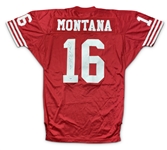 Joe Montana 1990-91 San Francisco 49ers Game Used & Autographed Jersey - Evident Use (49ers Exec./Miedema LOA)