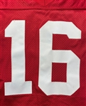 Joe Montana 1990-91 San Francisco 49ers Game Used & Autographed Jersey - Evident Use (49ers Exec./Miedema LOA)