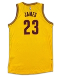 LeBron James 2014-16 Cleveland Cavaliers Game Used & Autographed Home Jersey - Rare Alternate (MEARS A10/Staff LOA)