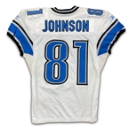 Calvin Johnson 2009 Detriot Lions Game Used Road Jersey - PHOTO MATCHED to 4 Games! (Player LOA / Sports Investors LOA)