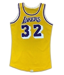 Earvin Magic Johnson 1979-85 Los Angeles Lakers Game Used Home Jersey - Solid Wear (Miedema LOA)