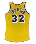 Earvin Magic Johnson 1979-85 Los Angeles Lakers Game Used Home Jersey - Solid Wear (Miedema LOA)