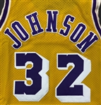 Earvin Magic Johnson 1979-85 Los Angeles Lakers Game Used Home Jersey - Solid Wear (Miedema LOA)