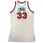 Patrick Ewing 1991-92 NY Knicks Game Used & Signed Jersey - Season Long Wear, PHOTO MATCHED (76ers LOA/RGU LOA)