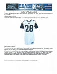 Marshall Faulk 2003 St. Louis Rams Game Used Road Jersey - 3 Team Repairs (MEARS)