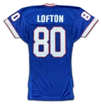 James Lofton 1991 Buffalo Bills Game Used Home Jersey (MEARS A10)