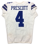 Dak Prescott 2018 Dallas Cowboys Game Used & Autographed Jersey - Unwashed, PHOTO MATCHED! (RGU Photo Match LOA)