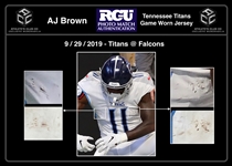 AJ Brown 2019 Tennessee Titans Game Used & Autographed Jersey - 2 TD's! PHOTO MATCHED! (RGU/ACC)