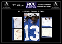 TY Hilton 2019 Indianapolis Colts Game Used Home Jersey - TD! PHOTO MATCHED! 100th NFL Patch (RGU/ACC)