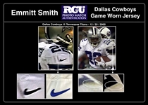 Emmitt Smith 2000 Dallas Cowboys Game Used Jersey - PHOTO MATCHED! Landry Patch, Christmas Game (RGU)