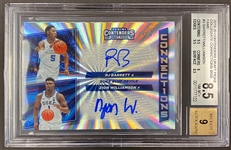 2019-20 Zion Williamson & RJ Barrett Contenders Connections 1/1 Dual Rookie Auto graded BGS 8.5 - Only One in Existence! 