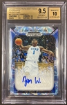 Zion Williamson 2019-20 Panini Prizm Draft Picks Blue Camo Auto #'d 7/12 graded BGS 9.5 Gem Mint