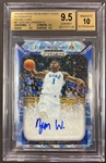 Zion Williamson 2019-20 Panini Prizm Draft Picks Blue Camo Auto #d 7/12 graded BGS 9.5 Gem Mint