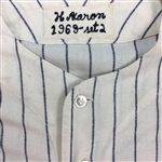 Hank Aaron 6/21/1969 Atlanta Braves Game Used Home Jersey - Iconic Aaron/Mantle/Mays Photo Match! A+ Original Condition (MEARS A10, Meigray,RGU)