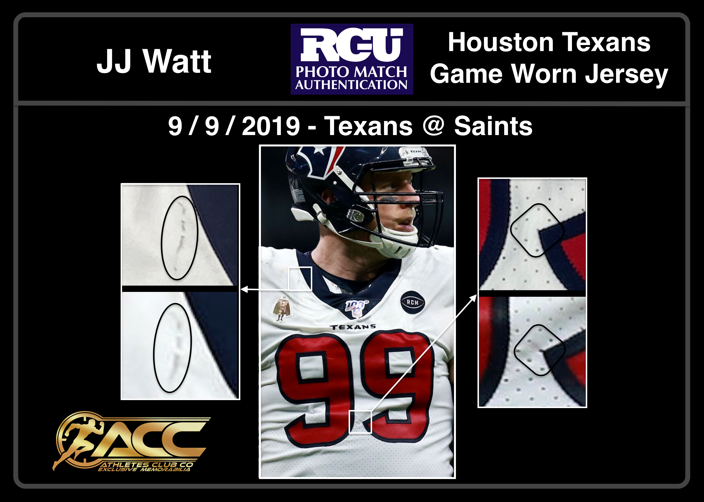 Jj watt game used jersey sales