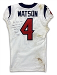 Deshaun Watson 10/21/18 Houston Texans Game Worn, Signed & Inscribed Jersey - Photo Matched (Athletes Club Co, RGU) Touchdown