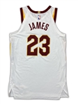 LeBron James 2017-18 Cleveland Cavaliers Game Worn Jersey & Undershirt (GF LOA) Bron wore this Style for One Season Only!