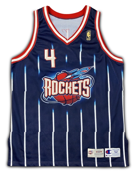 Charles Barkley 1996-97 Houston Rockets Game Worn Road Jersey - Outstanding Wear (RGU Grade 10)