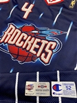 Charles Barkley 1996-97 Houston Rockets Game Worn Road Jersey - Outstanding Wear (RGU Grade 10)