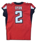 Matt Ryan 12/22/19 Atlanta Falcons Game Worn Road Jersey - Photo Matched (Athletes Club Co, RGU) 384 yards, Touchdown, NFL 100th Patch