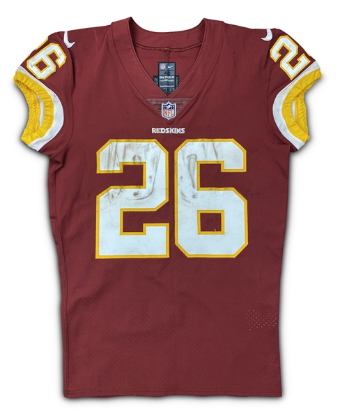 Adrian Peterson 10/8/2018 Washington Redskins Game Used Jersey - Photo Matched (Resolution LOA) Unwashed, Great Wear