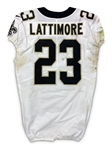 Marshon Lattimore 10/21/18 New Orleans Saints Game Worn Jersey- Photo Matched (NFL PSA/DNA)