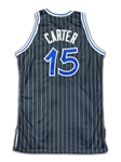 Vince Carter 2009-10 Orlando Magic Game Worn Hardwood Classic Retro Road Jersey - Rare Style (Miedema LOA)