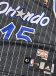 Vince Carter 2009-10 Orlando Magic Game Worn Hardwood Classic Retro Road Jersey - Rare Style (Miedema LOA)