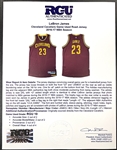 LeBron James 2016-17 Cleveland Cavaliers Game Worn Road Jersey - Evident Game Use, Team Sourced (RGU Grade 10)