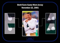 Brett Favre 11/22/01 Green Bay Packers Thanksgiving Day MVP Game Worn Jersey - Photo Matched, 252 Yards 2 TD's! (Resolution, Heritage & Hankel LOA)