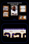 Adrian Peterson 11/11/07 Minnesota Vikings Game Worn Rookie Jersey - Photo Matched (NFL Auctions, Resolution LOA) 2 Team Repairs