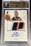 Damian Lillard 2012-13 National Treasures Rookie Patch Auto /99 - BGS 10 Pristine! 4 Color S Patch - (Population 7) 10 Auto Grade! HOT!