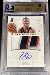 Damian Lillard 2012-13 National Treasures Rookie Patch Auto /99 - BGS 10 Pristine! 4 Color "S" Patch - (Population 7) 10 Auto Grade! HOT!