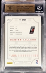 Damian Lillard 2012-13 National Treasures Rookie Patch Auto /99 - BGS 10 Pristine! 2 Color Patch (Population 7) 10 Auto Grade! HOT!